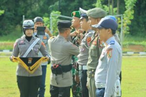 Kapolres Tubaba Pimpin Apel Gelar Pasukan Operasi Ketupat Krakatau 2023