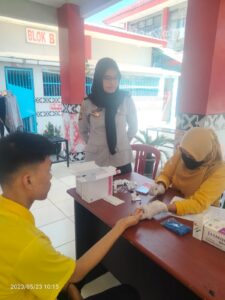Rutan Kota Agung Gelar Screening HIV dan Hepatitis WBP