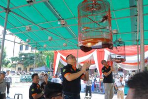 Hari Bhayangkara Ke-77, Polda Lampung Gelar Lomba Burung Kicau