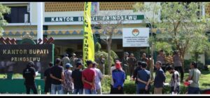 Polres Pringsewu Amankan Aksi Unjuk Rasa Kompa@k di Pemda Pringsewu