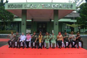 Kunjungi Kodim 0424/Tanggamus Danrem 043/Gatam Disambut Forkopimda Kabupaten Tanggamus Dan Pringsewu