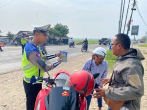 Satgas Operasi Patuh Polres Pringsewu Terus Kampanyekan Keselamatan Lalu Lintas