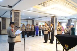 Kapolda Lampung Pimpin Serah Terima Jabatan, Dirsamapta dan Kabid Humas Polda Lampung