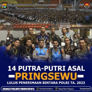 14 Putra Putri Asal Pringsewu Lulus Seleksi Bintara Polri Tahun 2023