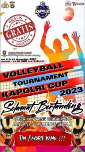 Volley Ball Kapolri Cup 2023, Polda Lampung Siap Juara