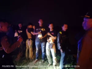 Pesta miras di pinggir sawah, Tujuh Pemuda diamankan Tim Patroli Polres Pringsewu