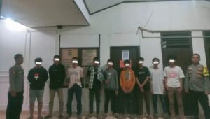Hendak Tawuran, Sembilan Pelajar Diamankan Polisi dan Masyarakat