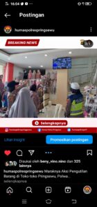 Ini Cara Polwan Polres Pringsewu Menangkal Pencurian Modus Mengutil