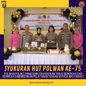 HUT Polwan Ke-75 Polres Pringsewu : Semangat Profesionalisme dan Pengabdian
