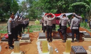 Bripka Wakit Anggota Polres Tanggamus Meninggal Dunia Dimakamkan Kedinasan