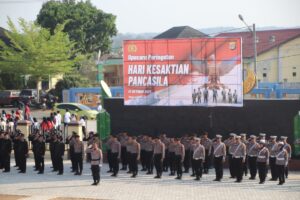 Polres Pringsewu Gelar Upacara Memperingati Hari Kesaktian Pancasila