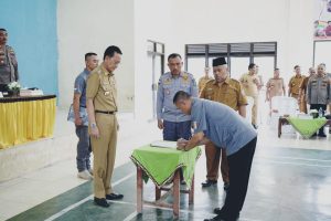 Anggota Satlinmas se-Kecamatan Pagelaran Ikuti Pelatihan Peningkatan Kapasitas