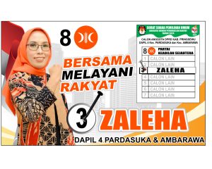 Calon DPRD Dapil 4 Partai PKS Zaleha Maju Untuk Kesejahteraan Rakyat 