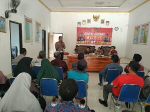 Polres pringsewu Himbau Masyarakat Tidak Mudah Terprovokasi Berita Hoax Selama Pemilu