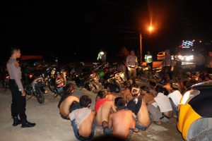 Razia Balap Liar Di Pringsewu, 29 Unit Sepeda Motor Diamankan Polisi