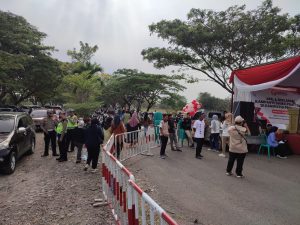 Polres Pringsewu Amankan Kegiatan Apel dan Deklarasi Kampanye Damai Di Area Gruput