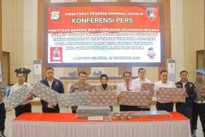 Ditreskrimsus Polda Lampung Lakukan Penyitaan Barang Bukti Korupsi Bendungan Marga Tiga Lampung Timur Senilai 9,3 Milyar