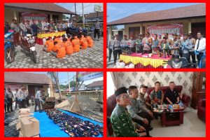 Rutan Krui Bersatu dalam Press Release Akhir Tahun 2023: Bersama Polres Pesisir Barat Perangi Miras