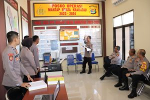 Cek Kesiapan Pengamanan Pemilu, Tiga Pamen Mabes Polri Kunjungi Polres Pringsewu