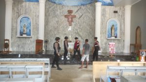 Jelang Misa Natal Gereja Di Pringsewu di Sterilisasi Polisi