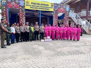 Jelang Perayaan Tahun Baru, Pejabat Polres Pringsewu Kunjungi Pos Pengamanan Nataru