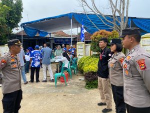 Satgas Operasi Mantap Brata Polres Pringsewu Amankan Sepuluh Lokasi Kampanye di Empat Kecamatan