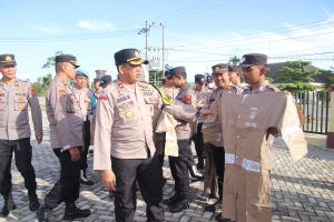 Polres Pringsewu Cek Kelengkapan Lapangan Untuk Pengamanan Pemilu 2024