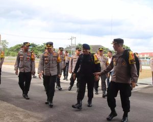 Cek Kesiapan Pengamanan Pemilu, Dua Pejabat Polda Lampung Kunjungi Polres Pringsewu