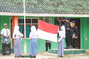 Dansat Brimob Lampung Apel Bersama Pelajar SMK
