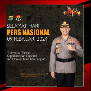 HPN Tahun 2024, Kapolres Pringsewu Ajak Insan Pers Kawal dan Suskeskan Pemilu