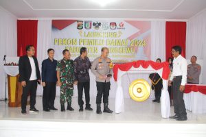 Polres Pringsewu Launching Pekon Tambahrejo Menjadi Desa Pemilu Damai Di Kabupaten Pringsewu