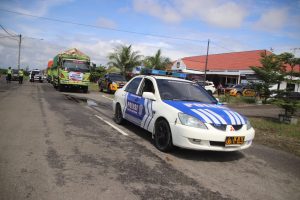 Polres Pringsewu Amankan Pendistribusian Logistik pemilu 2024