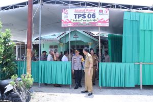 Kapolres Pringsewu dan Forkopimda Cek Kesiapan Pemilu di PPK dan TPS