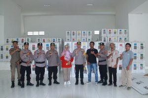 Pastikan Keamanan Logistik pemilu, Kapolres Pringsewu Cek Gudang PPK