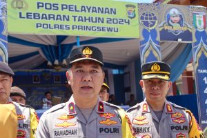 Wakapoda Lampung Monitring Arus Mudik 2024 di Pringsewu