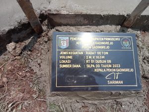 Pekon Gadingrejo Bangun Infrastruktur Jalan Setempat dengan Dana Silpa DD 2023