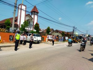 Ratusan Polisi Amankan Ibadah dan Perayaan Kenaikan Isa Al Masih di Pringsewu