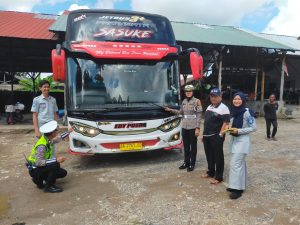 Marak Kecelakaan Bus, Satlantas Polres Pringsewu dan Jasa Raharja Inspeksi Perusahaan Transportasi Darat