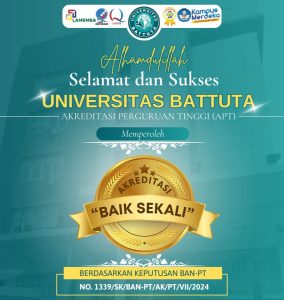 Universitas Batutta Mendapatkan Akreditasi Baik Sekali