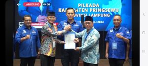 Adi Erlansyah dan Hisbullah Huda Resmi Dapat Rekomendasi Demokrat untuk Pilkada Pringsewu