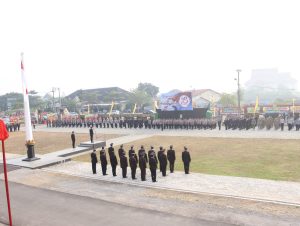 Polres Pringsewu Gelar Upacara Peringatan Hari Bhayangkara Ke-78