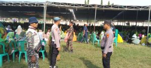 Polisi Amankan Pengajian HARLAH ke-78 Muslimat NU di Pringsewu