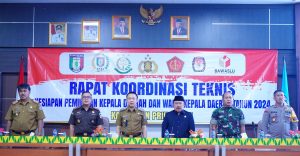 Pj. Bupati Pringsewu Pimpin Rakor Kesiapan Pilkada Tahun 2024