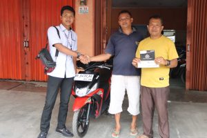 Polres Pringsewu Apresiasi Keberanian Warga Hadang Pelaku Begal, Sepeda motor Yang Rusak Diganti