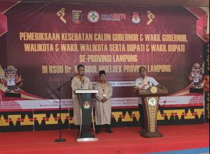 Satgas Operasi Mantap Praja Polres Pringsewu Amankan Pemeriksaan Kesehatan Pasangan Calon Kepala Daerah