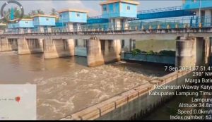 Dibukanya Pintu Air kelangsungan Progam Ketahanan pangan jokowi akan Panen Raya