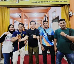 Marindo Kurniawan Jumpai Atlet Pringsewu di PON XXI Aceh-Sumut