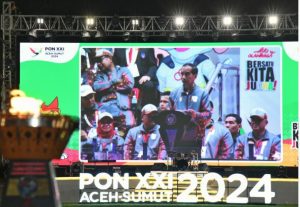 Ribuan Masyarakat Saksikan Momen Bersejarah Pembukaan PON XXI di Sumut