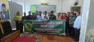 PW Persatuan Islam Sumut, Gelar Deklarasi Dukung Pilgubsu Damai 2024