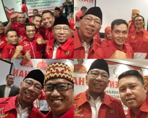 Wartawan Difoto RMD saat Pelantikan PWRI Se-Lampung